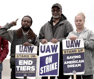 Michigan assembly strikers 9-28-23