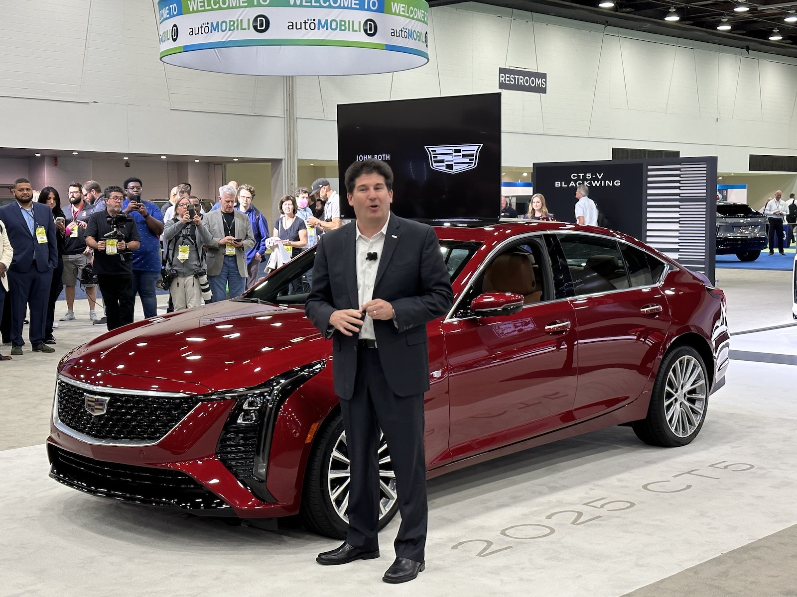 Roth with 2024 CT5 at Detroit