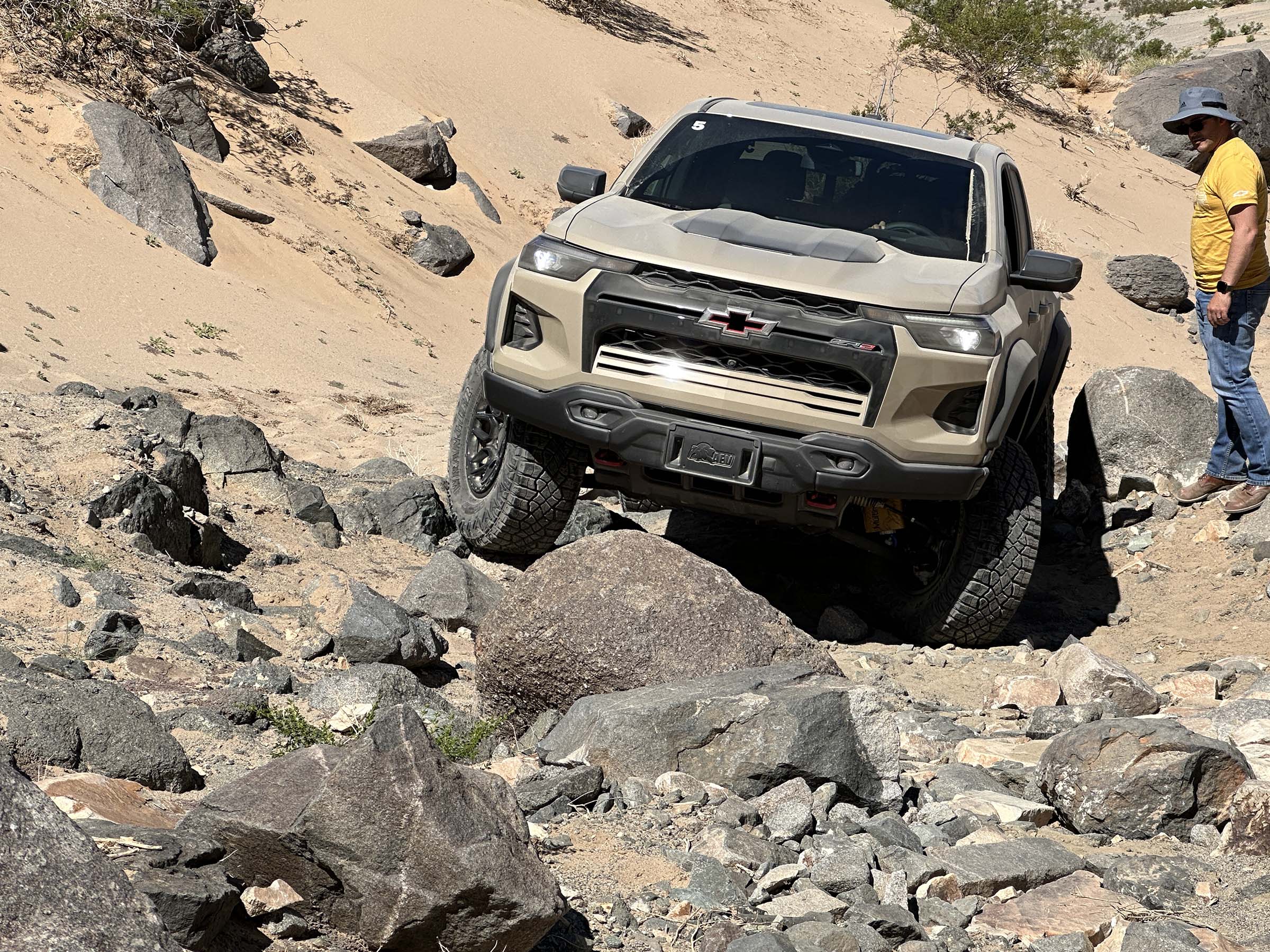 2024 Chevrolet Colorado ZR2 Bison - attacking boulders