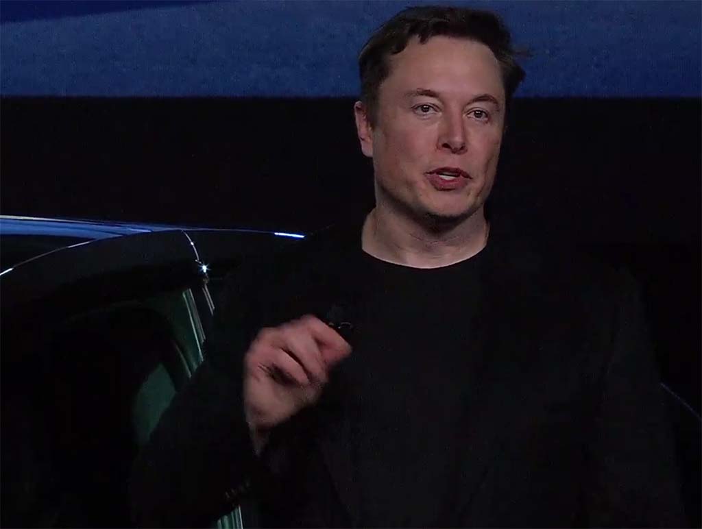 Musk at Model Y launch