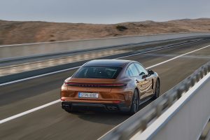 2024 Porsche Panamera rear driving REL