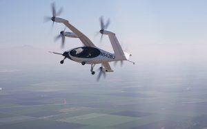 Joby eVTOL flying in air 2022