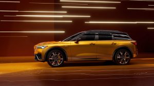2024 Acura ZDX Type S side driving gold REL