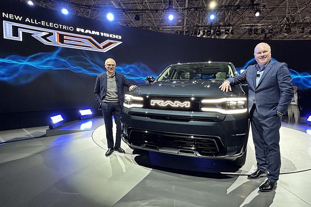 2025 Ram 1500 Rev debut Tavares and Koval NYIAS 2023