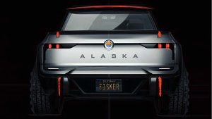 Fisker Alaska pickup tailgate
