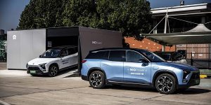 Nio battery swapping station