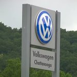 VW plant sign