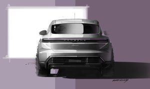 2025 Porsche Macan sketch rear REL