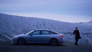 Afeela - parked by snowbank