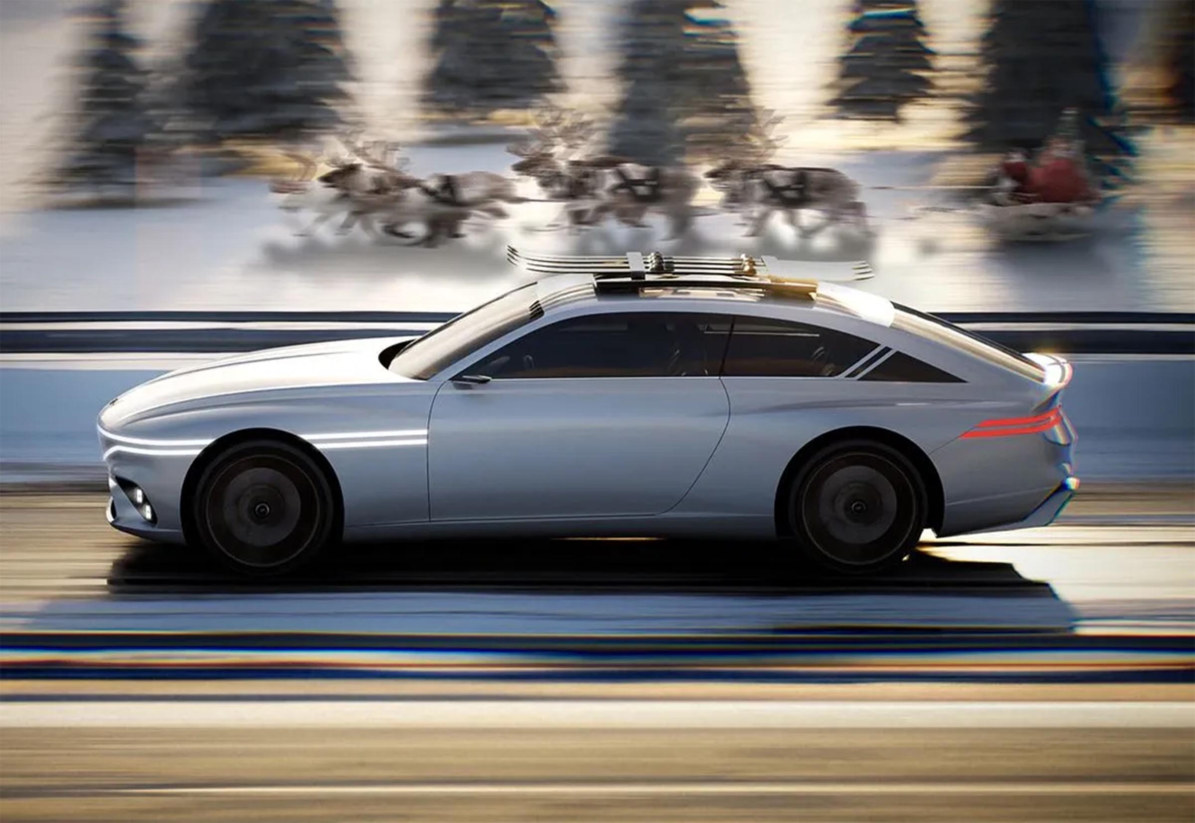 Genesis X Snow Speedium Concept - side driving
