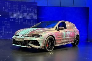 Golf GTI on stage at CES 2024