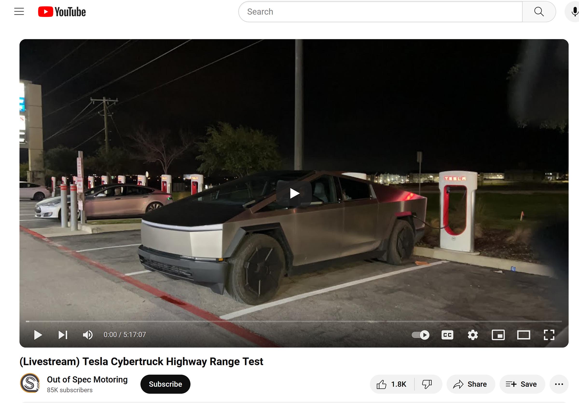 Tesla Cybertruck Range Test