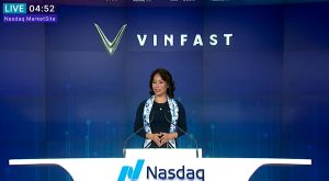 VinFast CEO Thuy speaks at Nasdaq launch
