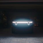 Rivian R2 teaser with girl