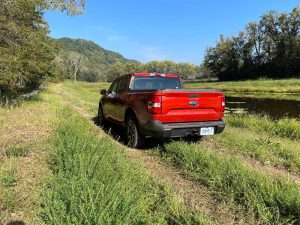 2022 Ford Maverick - rear on trail