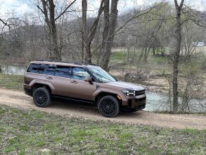 2024 Hyundai Santa Fe - side on trail by river