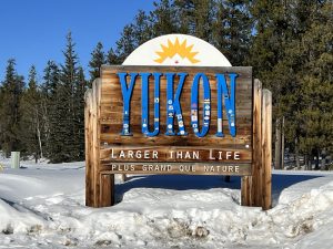 Alcan 2024 Yukon city limits sign
