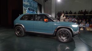 Rivian R3X with RJ side