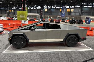 Tesla Cybertruck - side Chicago Auto Show 2-24
