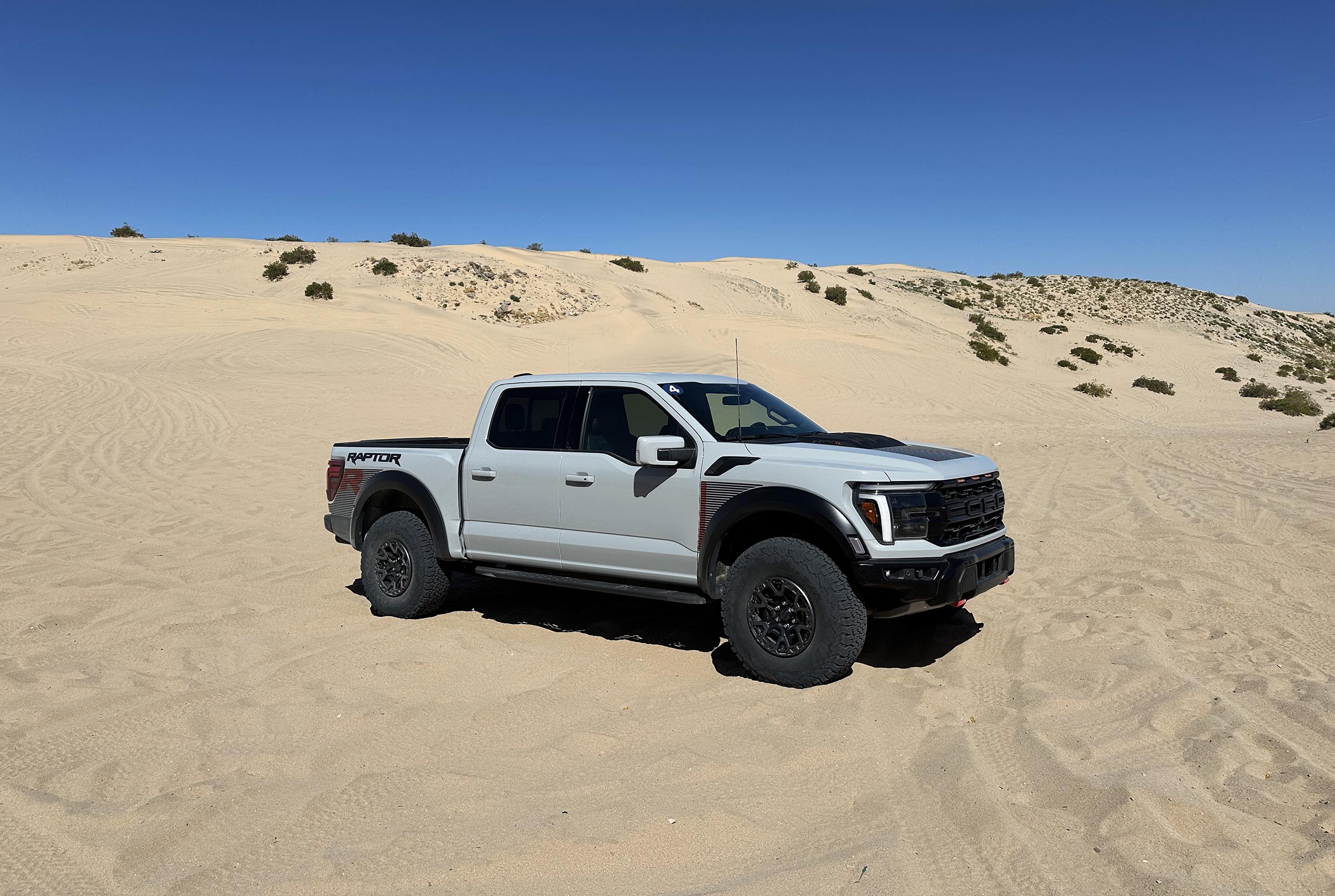 2024 Ford F-150 Raptor R - gray front 3-4 on sand