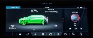 Jaguar I-Pace charging indicator