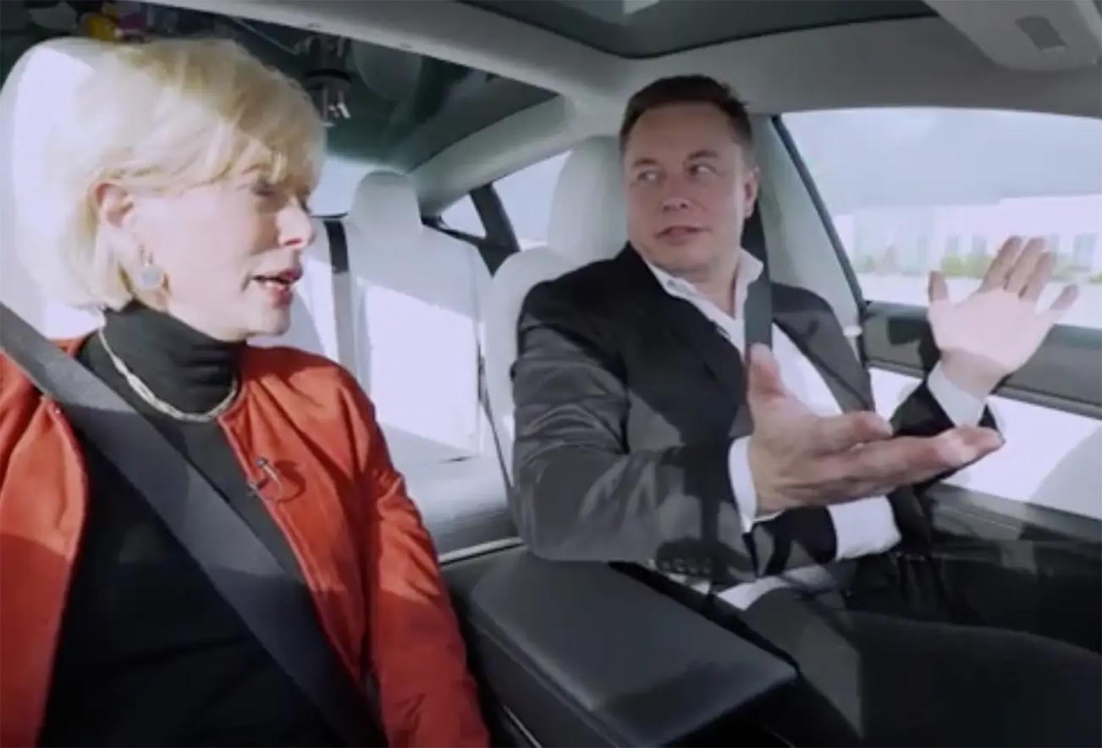 Musk Driving Hands-Free