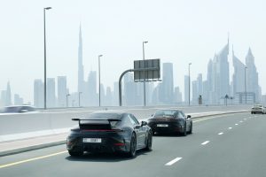 Porsche 911 testing in Dubai REL