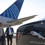 Jaguar I-Pace on airport runway