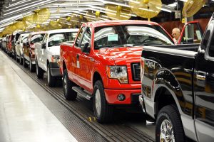 Kansas City Assembly Plant with 2014 F-150s REL