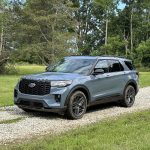 2025 Ford Explorer - front 3-4 on gravel trail