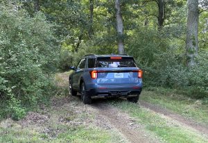 2025 Ford Explorer - rear 3-4 in woods