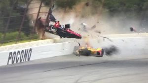 Roberty Wickens Pocono Raceway Crash