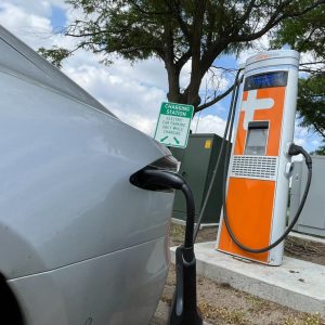 Tesla using ChargePoint