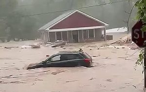 Hurricane Helene - Flooded vehicle