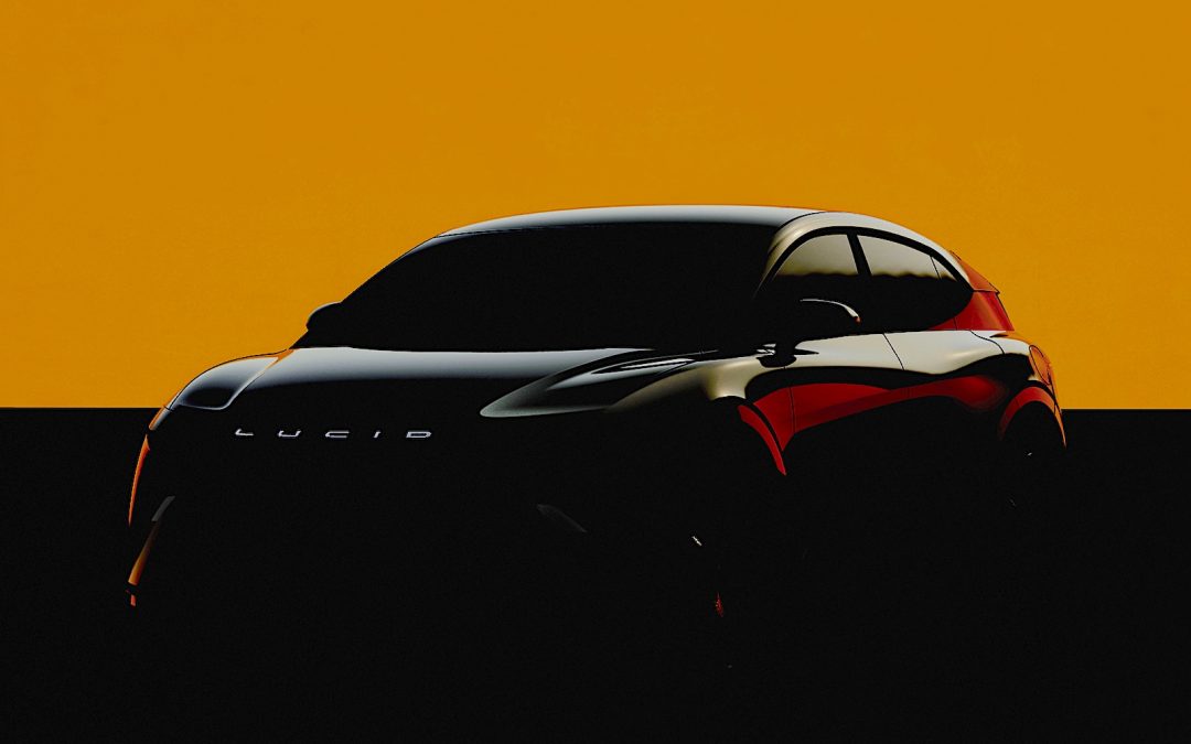 Lucid Teases Tesla Model Y Fighter