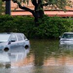 Flooded cars