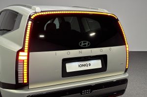 2025 Hyundai Ioniq 9 - rear detail with lights lit