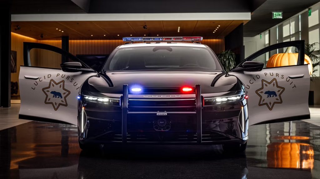 Lucid police car nose