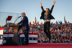 Musk celebrates Trump at rally