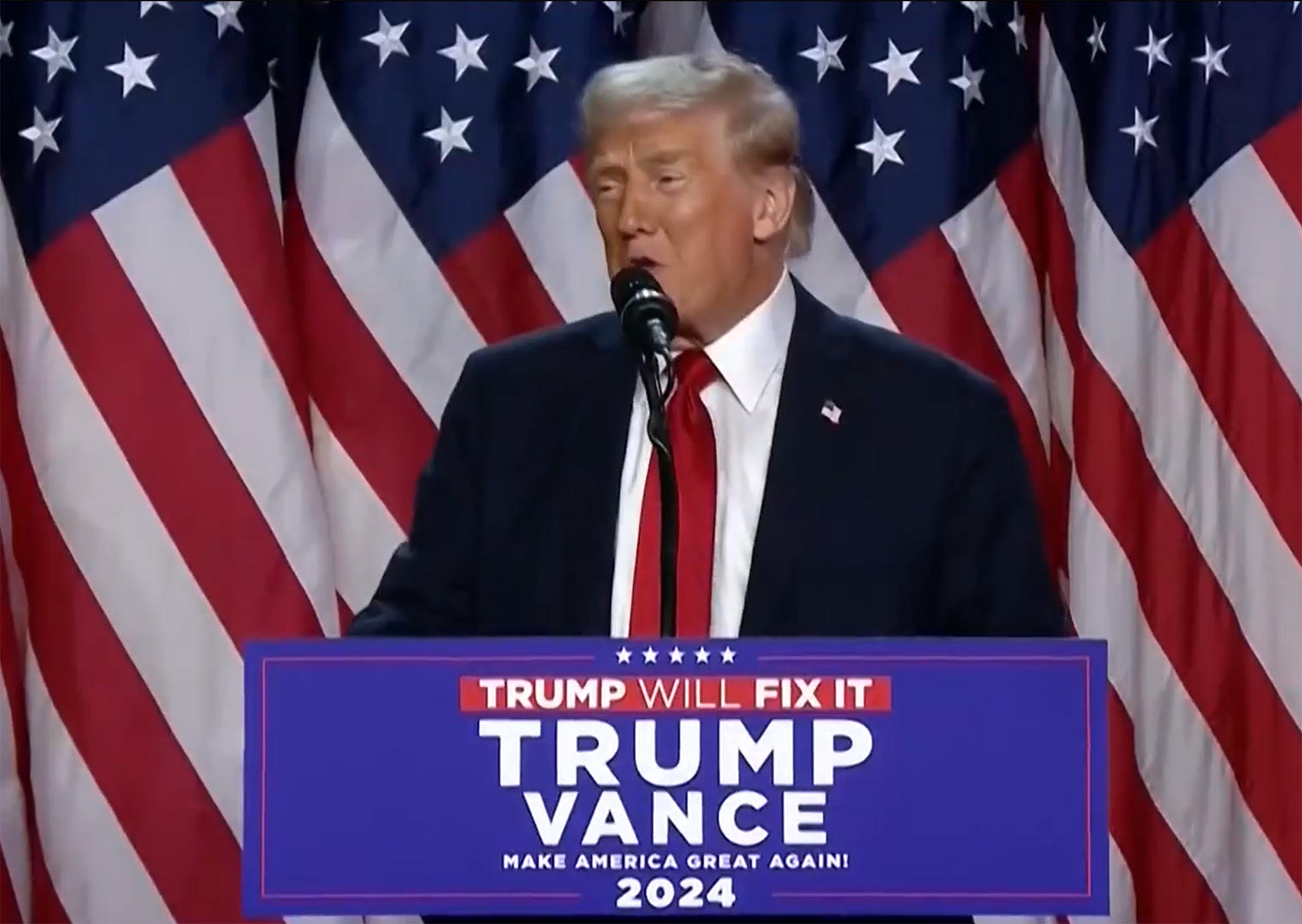 Trump Victory Speech on 11/5/24.