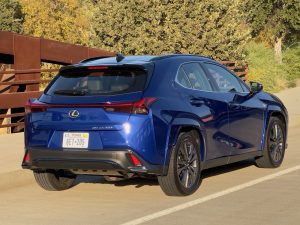 2025 Lexus UX 300h F Sport rear 3-4