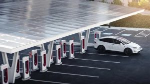 Tesla Supercharger Station