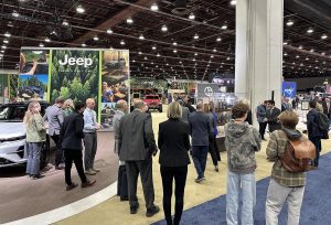 Detroit Auto Show - thin crowds