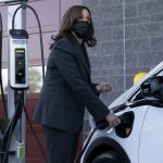 Former VP Harris Charging EV