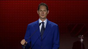 John Elkann at Ferrari Market Day 2022 closeup