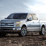 Aluminum Body 2015 Ford F-150 front 3-4 REL