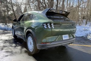 2025 Ford Mustang Mach-E Rally rear 3-4