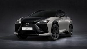 2026 Lexus RZ 550e F Sport front 3-4 REL