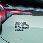 Kia ribs Tesla with Musk bumper sticker