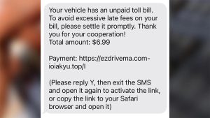 Toll Road Scam